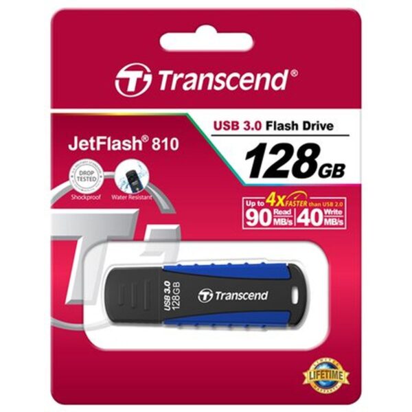 Transcend JetFlash 810 128GB USB3.0 Rugged Blue - Afbeelding 4