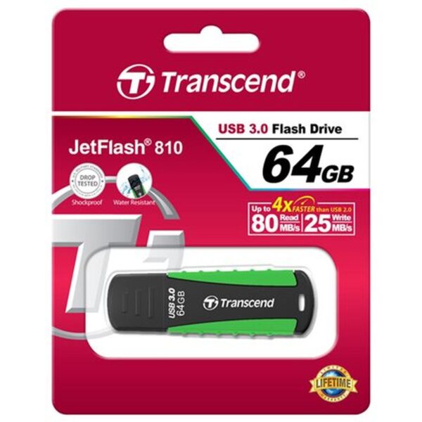 Transcend JetFlash 810 64GB USB3.0 Rugged Green - Afbeelding 4