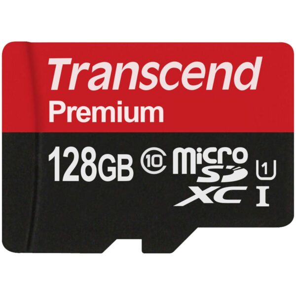 Transcend MicroSDXC 128GB R60MB/s UHS-I U1 CL10 + Adapter