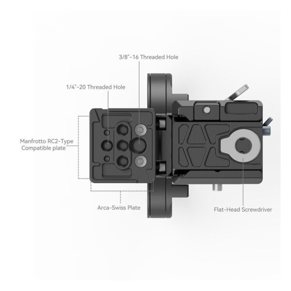 SmallRig 4306 Rotatable Horizontal-To-Vertical Mount Plat... - Afbeelding 4