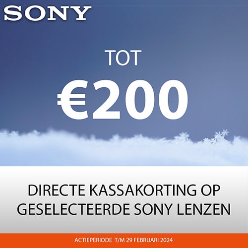 Sony objectieven tijdelijke prijsverlaging