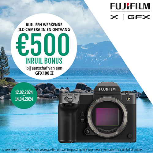 Fujifilm GFX100 II inruil promotie