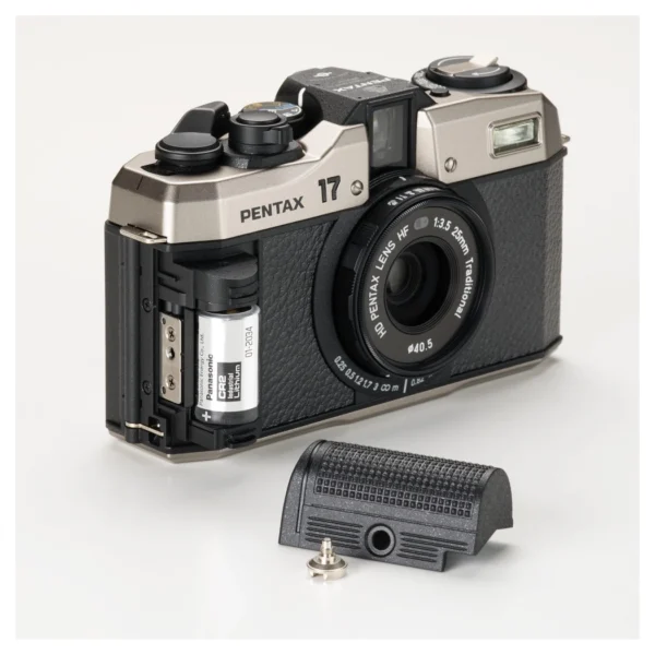 Pentax 17 Dark Silver Half kleinbeeld camera - Afbeelding 3