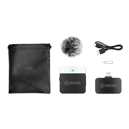 Boya 2.4 GHz Tie Pin Microphone Wireless BY-M1LV-D For iOSBoya 2.4 GHz Tie Pin Microphone Wireless BY-M1LV-D For iOS