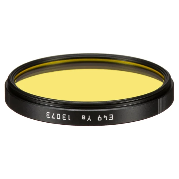 Leica Yellow E49 Filter, black