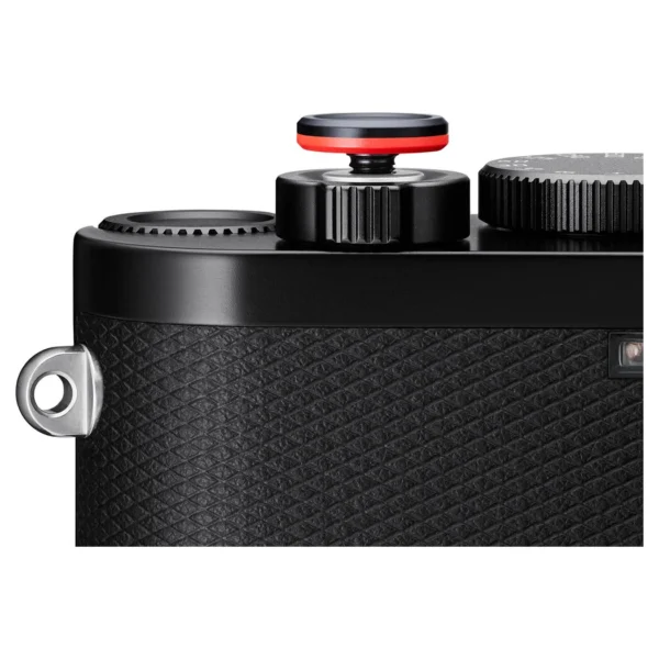 Leica Soft Release Button, aluminium, black anodized finish