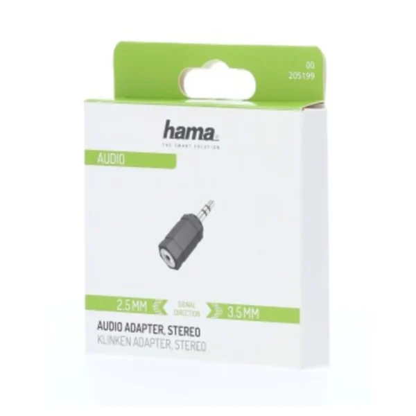 Hama Audio Adapter 3.5mm Jack Stereo - 2.5mm Jack Coupling Stereo - Afbeelding 2