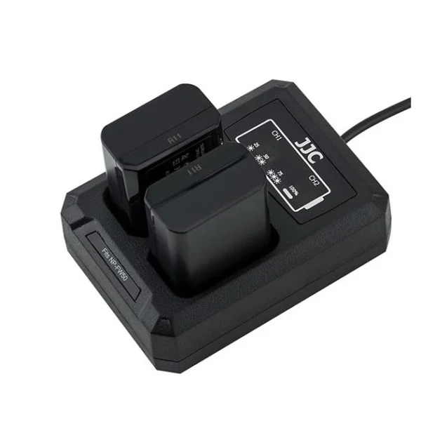JJC DCH-NPFW50 USB Dual Battery Charger (For Sony NP-FW50) - Afbeelding 2