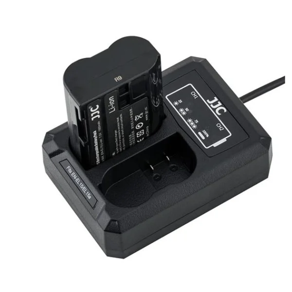 JJC DCH-ENEL15 USB Dual Battery Charger (For Nikon ENEL15) - Afbeelding 3