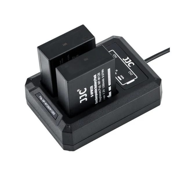 JJC DCH-NPW126 USB Dual Battery Charger (For Fuji NP-W126) - Afbeelding 4