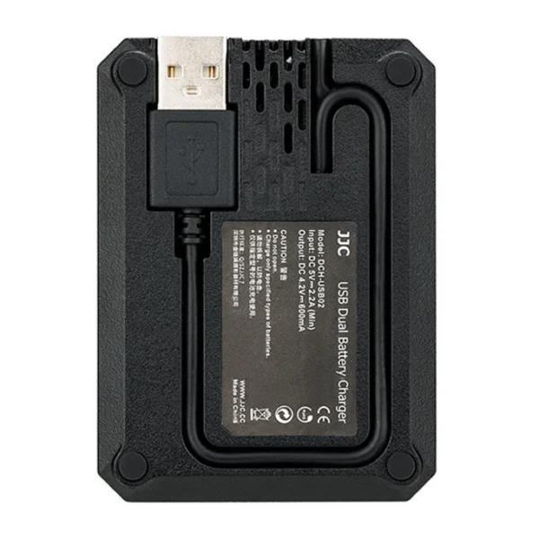 JJC DCH-NB13L USB Dual Batterycharger (For Canon NB-13L) - Afbeelding 2
