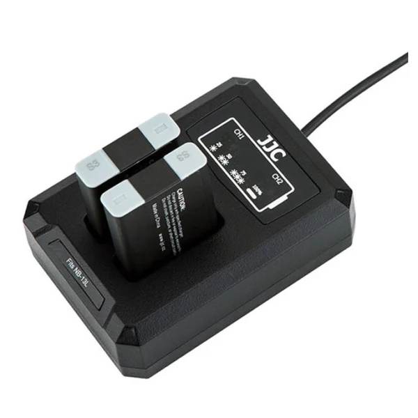 JJC DCH-NB13L USB Dual Batterycharger (For Canon NB-13L) - Afbeelding 3