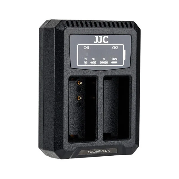 JJC Panasonic DCH-BLC12 USB Dual Battery Charger - Afbeelding 2