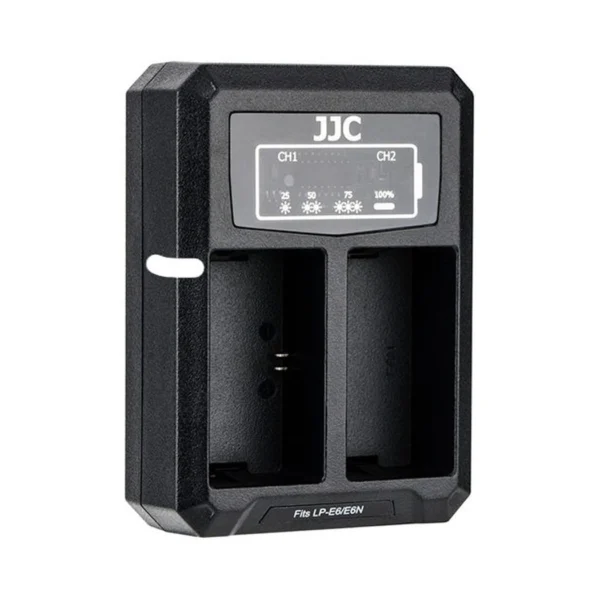 JJC DCH-LPE6 USB Dual Battery Charger (For LP-E6 / LP-E6N) - Afbeelding 3