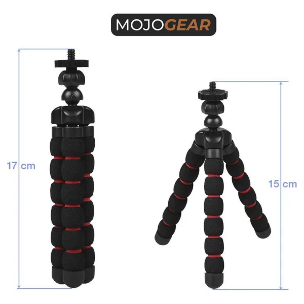 Mojogear flexibel mini tripod red - Afbeelding 2
