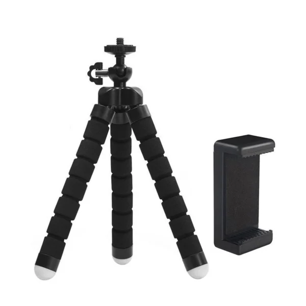 Mojogear flexibel mini tripod zwart met go-pro houder en AB - Afbeelding 6