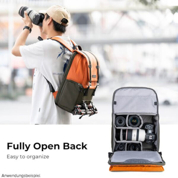 K&F Concept Beta Backpack 20l Photo Backpack - Orange - Afbeelding 5