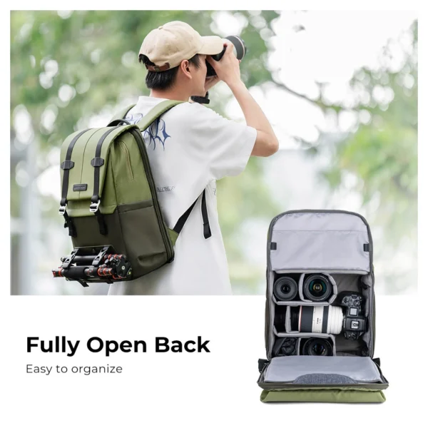 K&F Concept Beta Backpack 20l Photo Backpack - Green - Afbeelding 5
