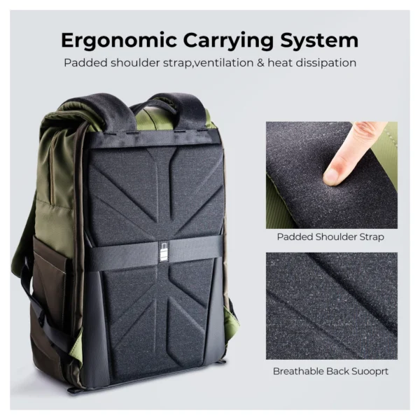 K&F Concept Beta Backpack 20l Photo Backpack - Green - Afbeelding 6