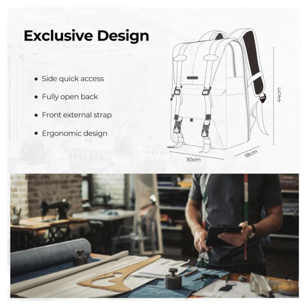 K&F Concept Beta Backpack 20l Photo Backpack - Green - Afbeelding 2