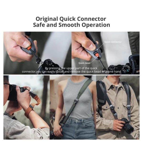 PGYTECH Camera Shoulder Strap Air (Meteorite Grey) L - Afbeelding 4