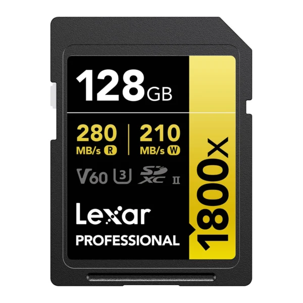 Lexar Professional Gold SDXC 1800X 128GB UHS-II V60 - 2pack - Afbeelding 3
