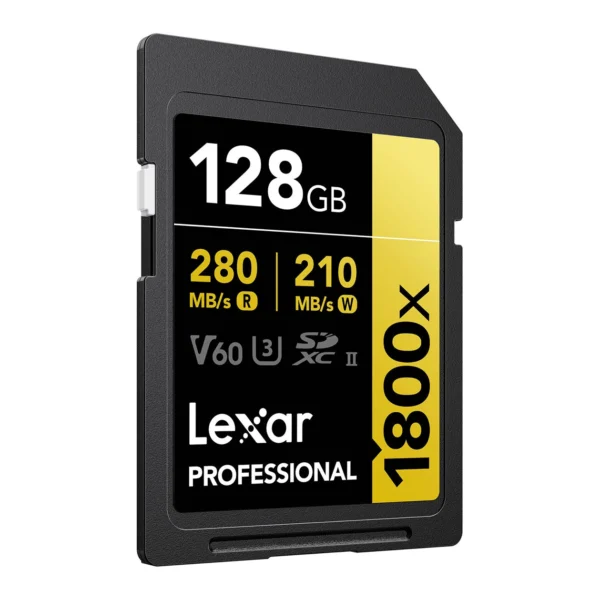 Lexar Professional Gold SDXC 1800X 128GB UHS-II V60 - 2pack - Afbeelding 2