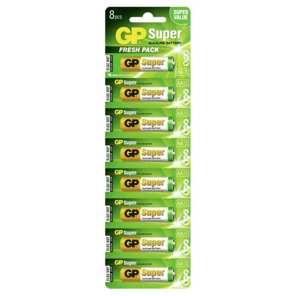 GP Super Alkaline AA X 8 Mignon Blister - Afbeelding 2
