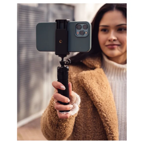 Mojogear flexibel mini tripod zwart met go-pro houder en AB - Afbeelding 9