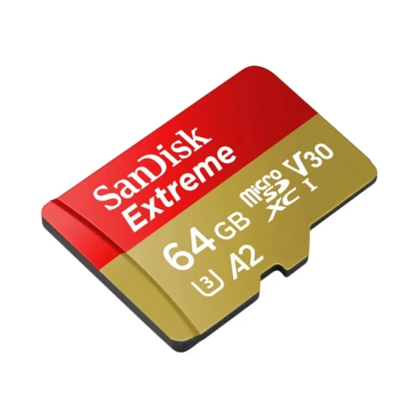 SanDisk microSDXC Extreme 64GB 100MBs U3 + ad - Action Cam - Afbeelding 2