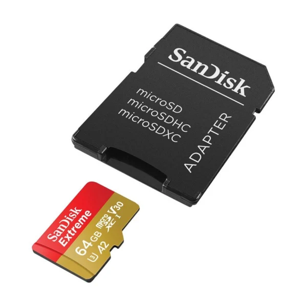SanDisk microSDXC Extreme 64GB 100MBs U3 + ad - Action Cam - Afbeelding 3