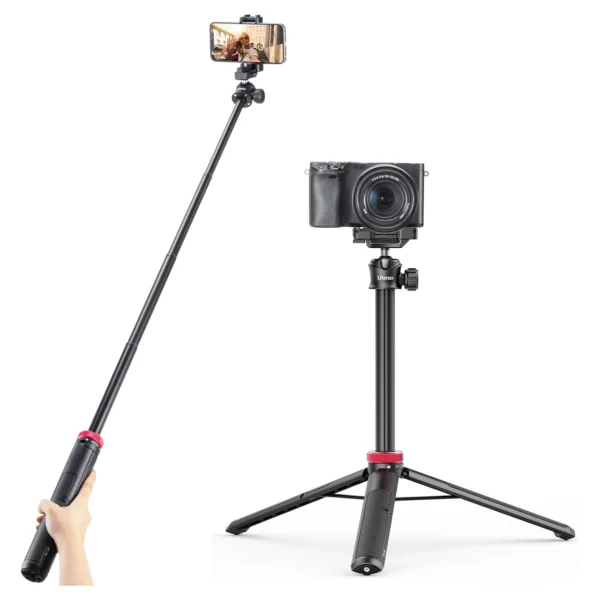 Ulanzi MT-41 Selfie Stick Tripod w/ Collapsible Tel.houder - Afbeelding 6