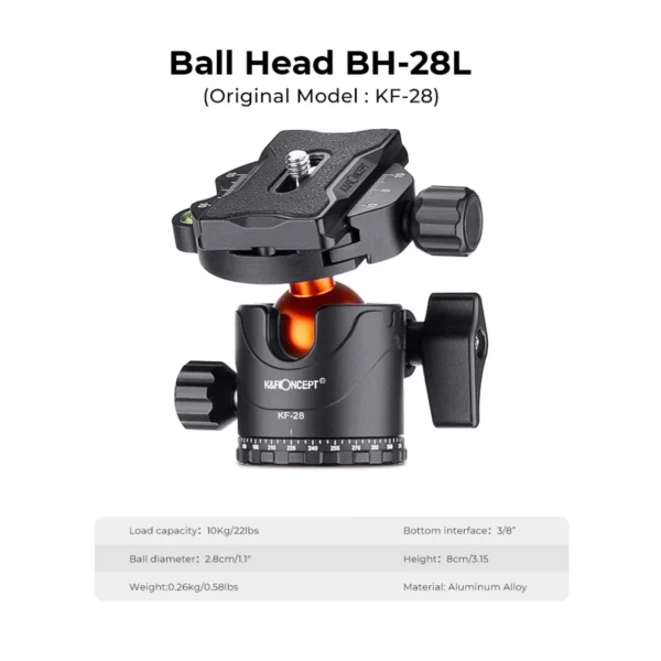 K&F Concept Tripod D255C4 - Afbeelding 3