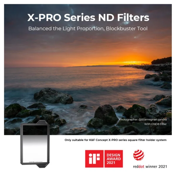 K&F Concept 100x150 GND8 Hard Gradient (X-Pro Series) - Afbeelding 4