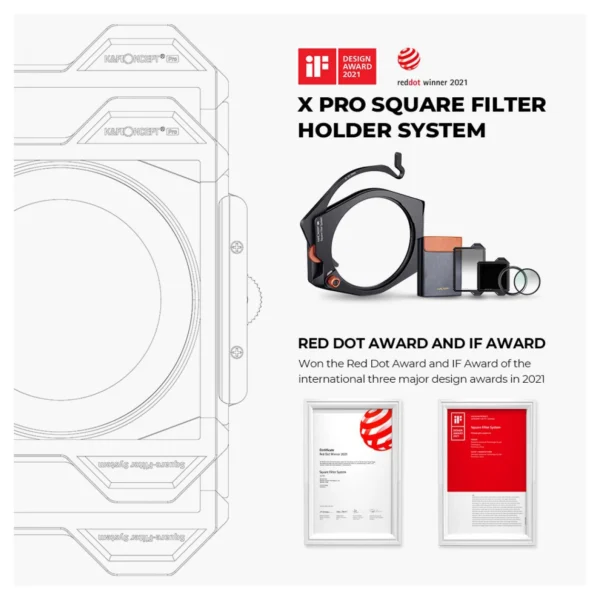 K&F Concept X-Pro Square Filter Houder + 95mm CPL - Afbeelding 4