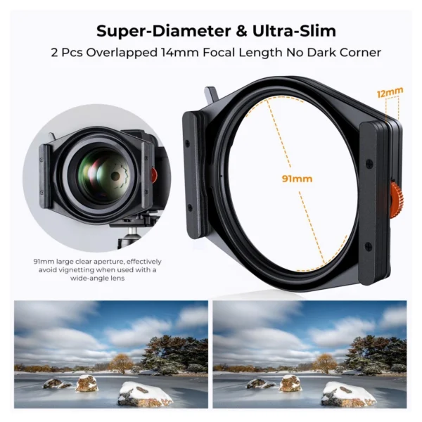 K&F Concept X-Pro Square Filter Houder + 95mm CPL - Afbeelding 5