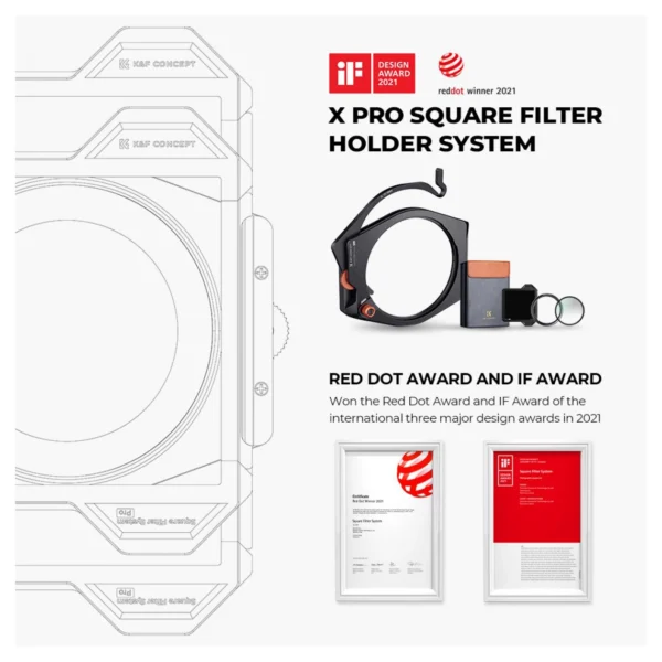 K&F Concept X-Pro Square Filter Houder + 95mm CPL - Afbeelding 3