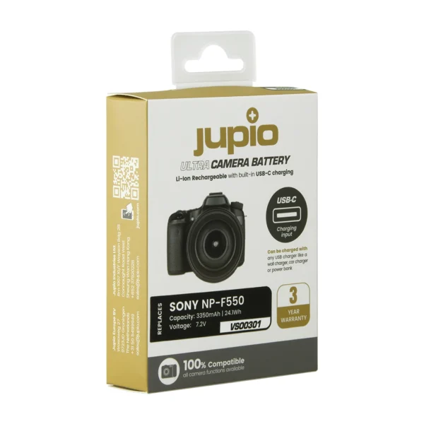 Jupio NP-F550 Ultra C (USB-C Input) 3350mAh - Afbeelding 3