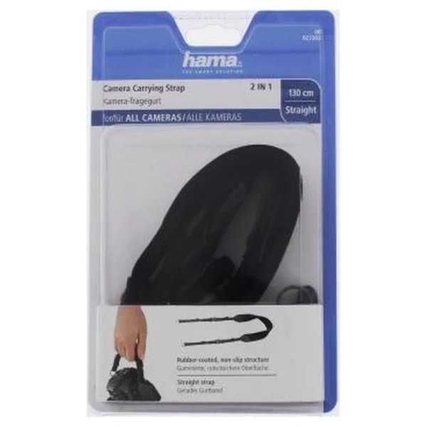Hama Camera-Carrying Strap 2IN1 130 Neopreen Straight Black - Afbeelding 3