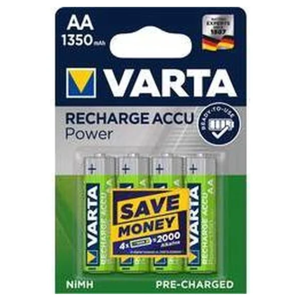 Varta RECHARGE ACCU Power 1350 mAH AA Mignon  1x4 - Afbeelding 2