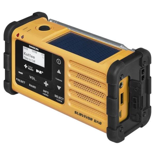 Sangean MMR-88 DAB+ FM Geel Noodradio/Solar - Afbeelding 7