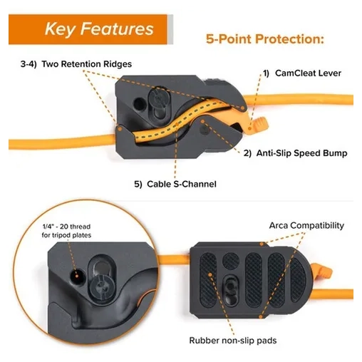 TetherTools Leverlock & Cable Kit Optima 10G 31' (902m) S... - Afbeelding 2