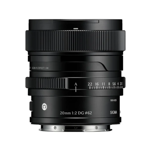 Sigma 20mm f/2.0 DG (C) Black L-Mount - Afbeelding 3