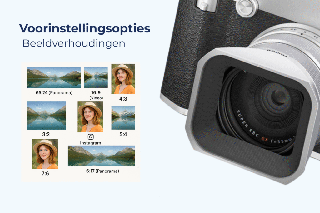 Beelverhouding opties Fujifilm GFX100RF