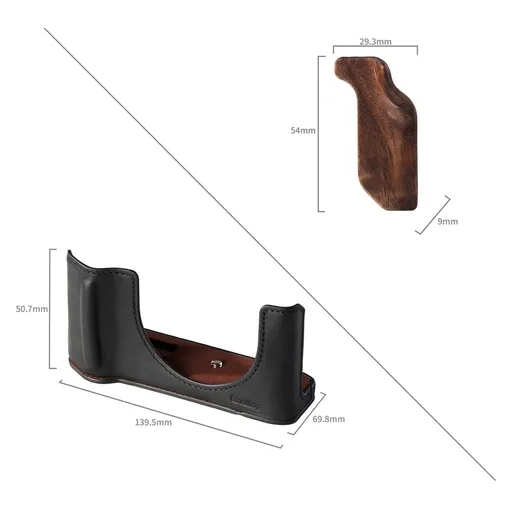 SmallRig 5267 Leather Case Kit For Fujifilm GFX100RF (Black) - Afbeelding 2