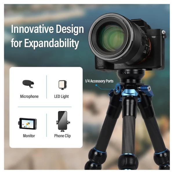 Sirui C223l Compact Travel Tripod w/ Leveling Base - Afbeelding 2