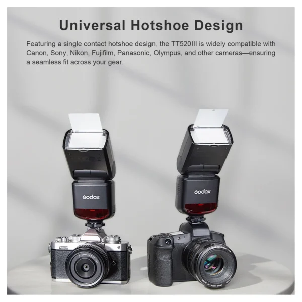 Godox TT520III Camera Flash w/ LCD Screen - Afbeelding 5