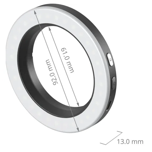 SmallRig 5203 Vibe P30 67mm Ring LED Video Light Threaded... - Afbeelding 5