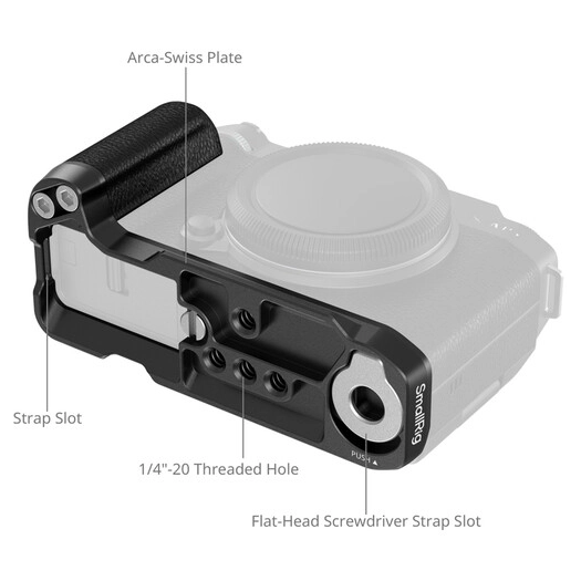 SmallRig 5448 L-Shaped Mount Plate w/ Silicone Handle For... - Afbeelding 4