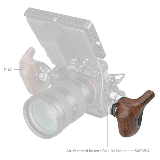 SmallRig 5193 Imagegrip Series Wooden Handle w/ ARRI Rose... - Afbeelding 4
